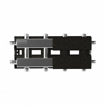 Gidruss Модульный коллектор из нержавеющей стали MKSS-60-3D.EPP, с термоизоляцией