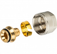 STOUT Фитинги компрессионные для труб PE-X, 16х2,0х3/4" евроконус 